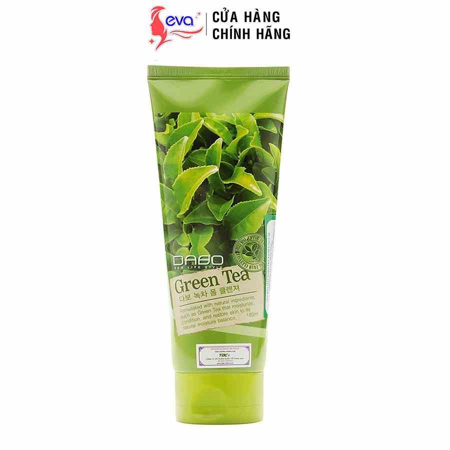 [Mã ICBFRI15 giảm 10% đơn 0đ] Sữa rửa mặt Trà Xanh ngăn ngừa mụn Dabo Green Tea Foam Cleanser 180 ml