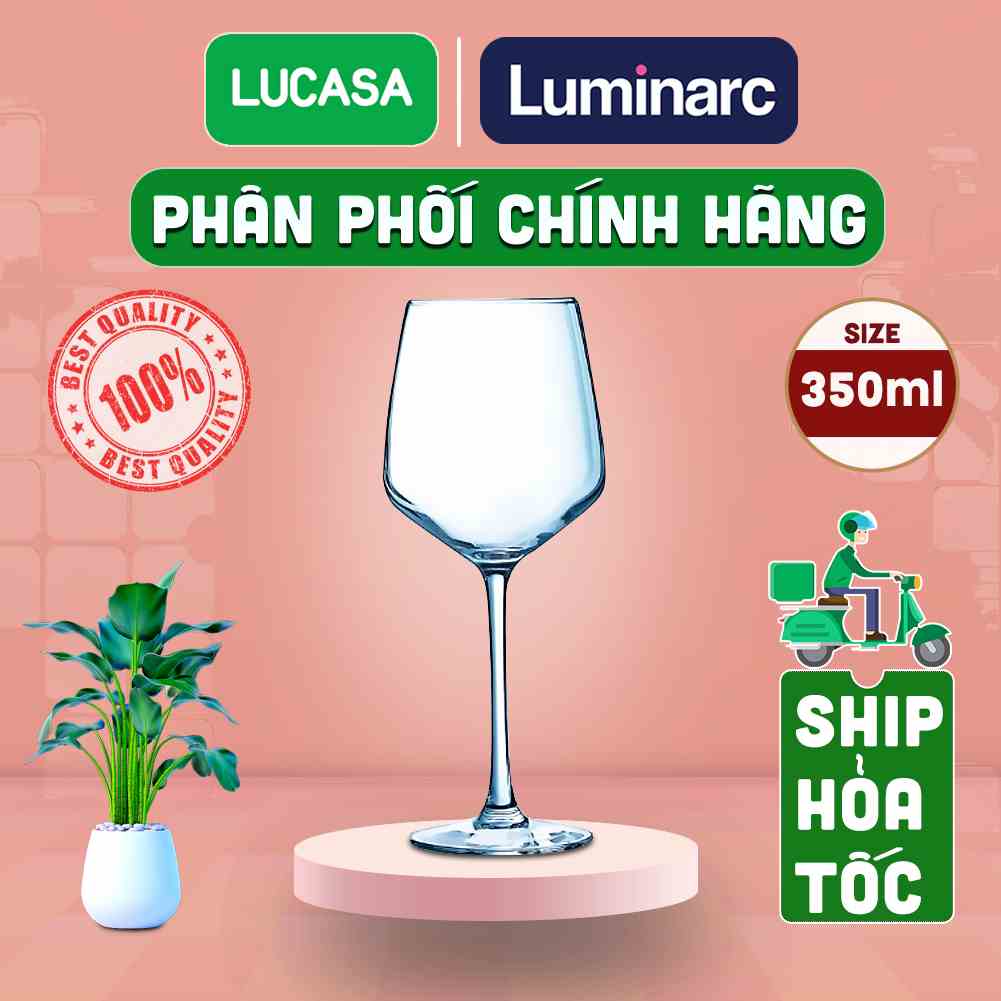 [Mã BMLTA35 giảm đến 35K đơn 99K] Ly Rượu Vang Thủy Tinh Luminarc Val Surloire 350ml - L9569 | Phân Phối Chính Hãng