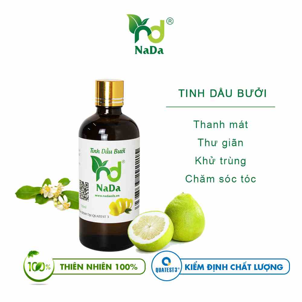 Combo 2 chai tinh dầu Quế - Bưởi, thơm phòng NaDa Oils 100ml - Giúp Thư Giãn, S,á,t K.h.u.ẩ.n, Khử Mùi Phòng