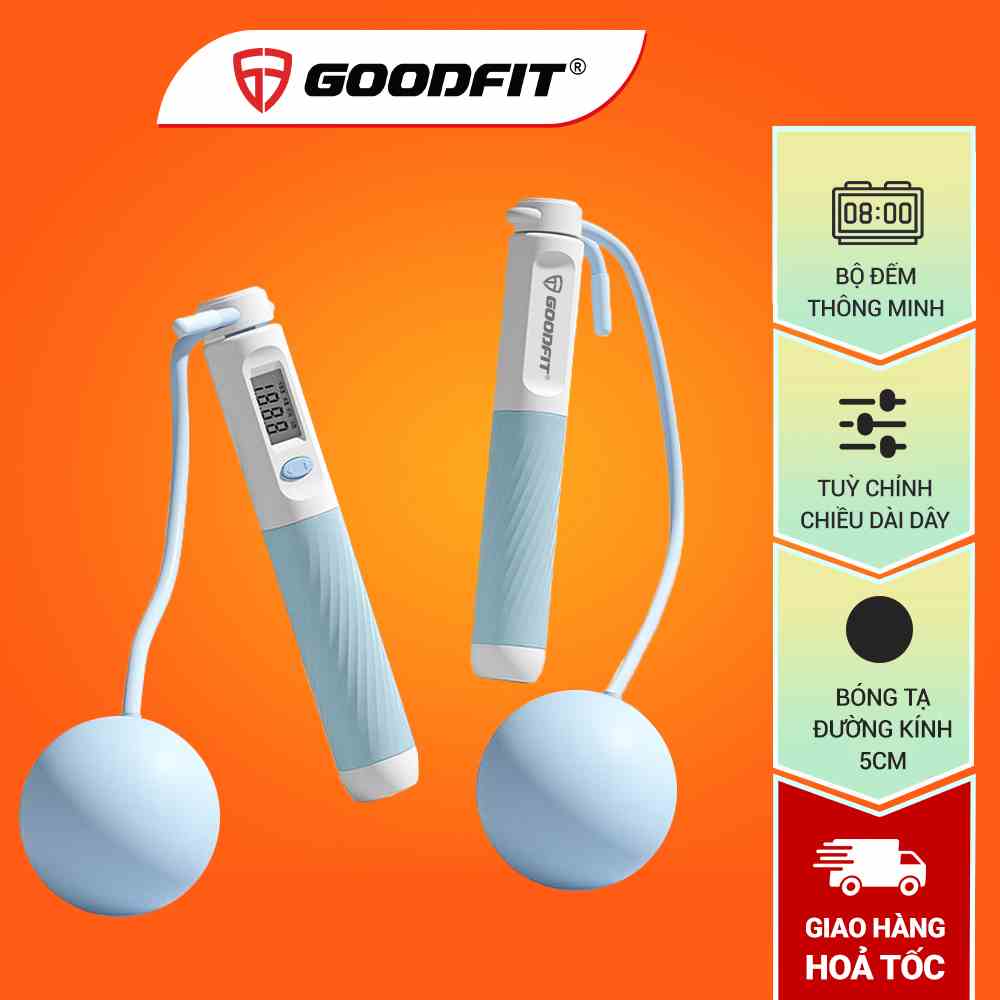 Dây nhảy không dây, dây nhảy thể dục đếm số tự động chính hãng GoodFit GF903JR dây nhảy thể dục tại nhà