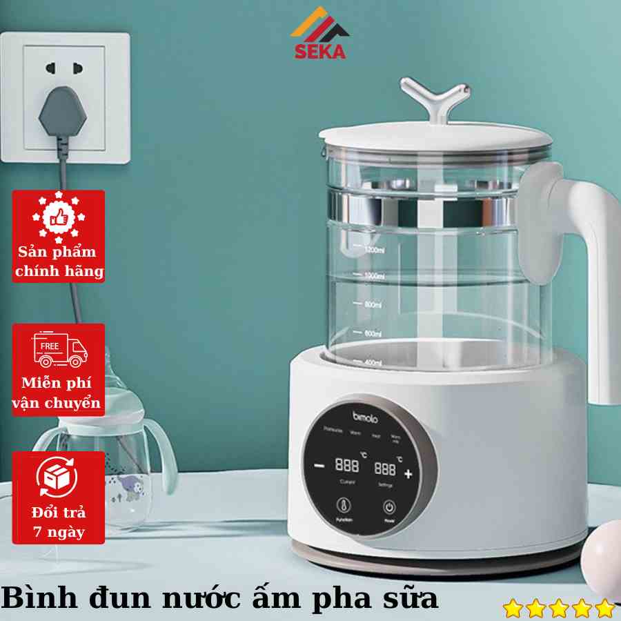 Bình đun nước ấm, Bình hâm nước ấm pha sữa, pha trà SEKA - Bảo hành 12 tháng