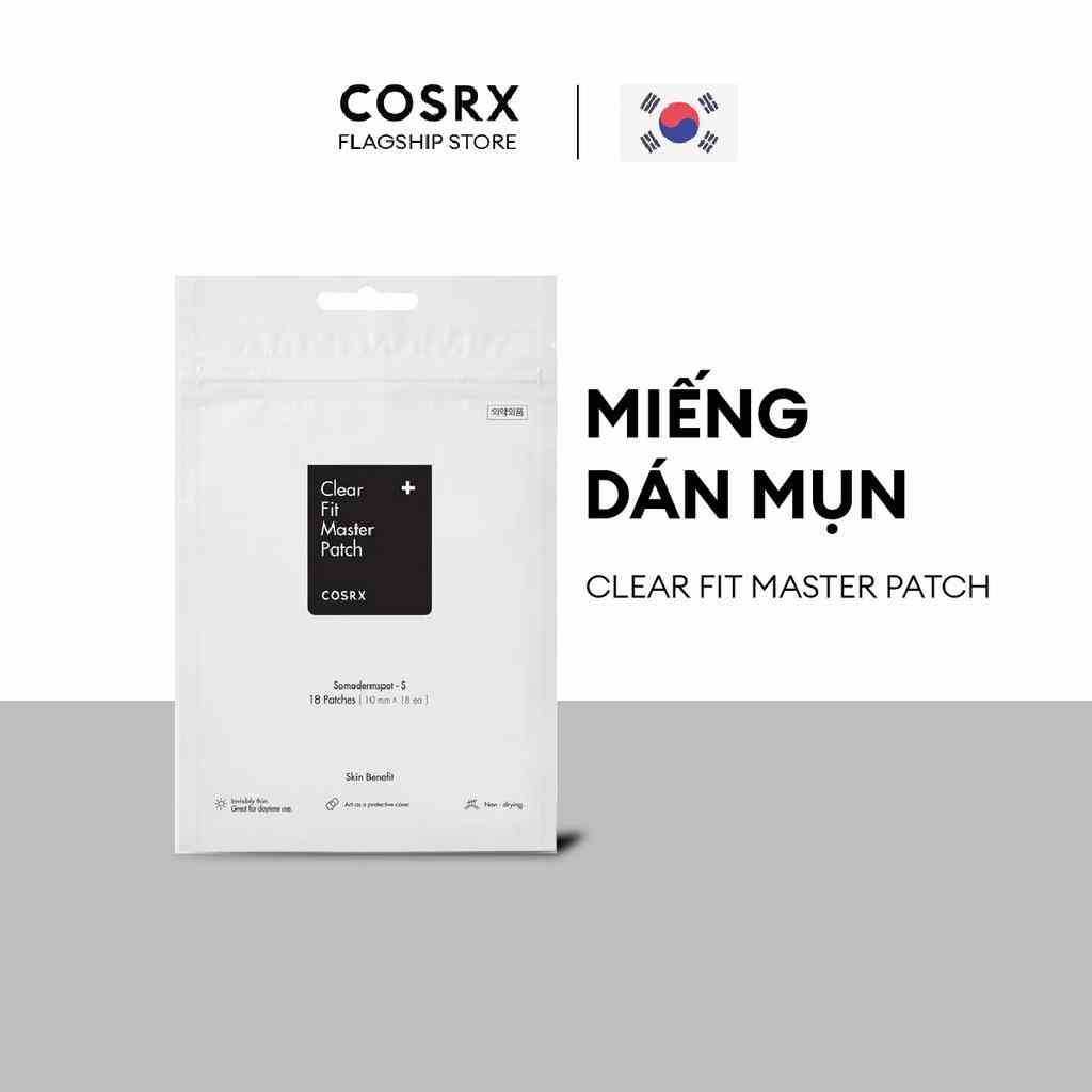 [Mã BMTTC60K giảm đến 60K đơn 50K] Miếng dán mụn COSRX Clear Fit Master Patch 18 miếng/gói