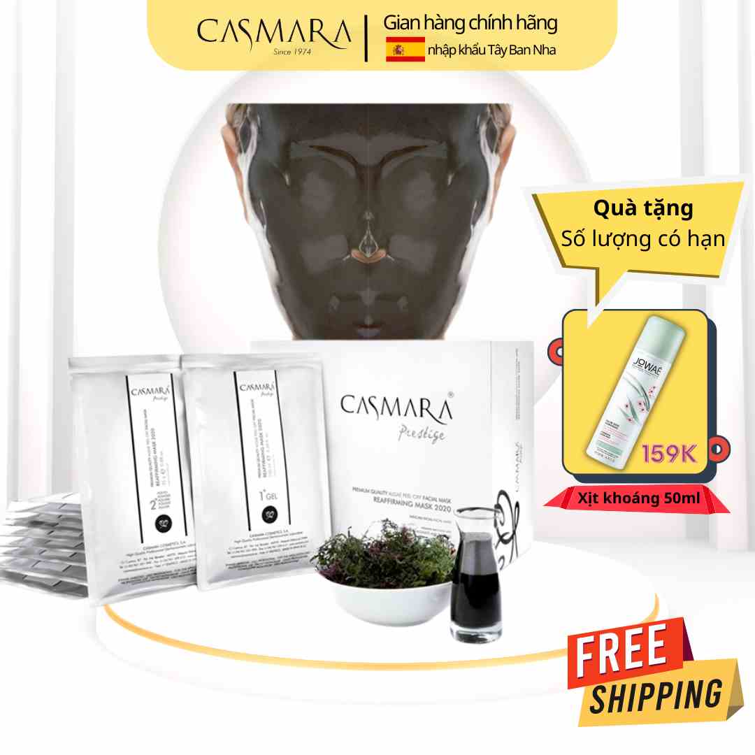 Mặt nạ thải độc, sạch mụn mờ thâm Casmara Reaffirming Mask 2020 - Hộp 10 set