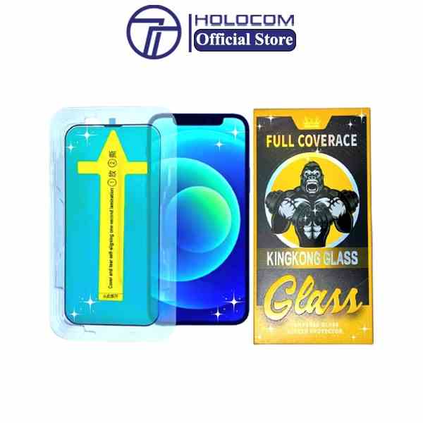 Cường Lực Tự Dán Chống Nhìn Trộm HOLOCOM HK05 Cho Ip7Plus tới 14ProMax - Có Khung Tự Dán Tiên Lợi