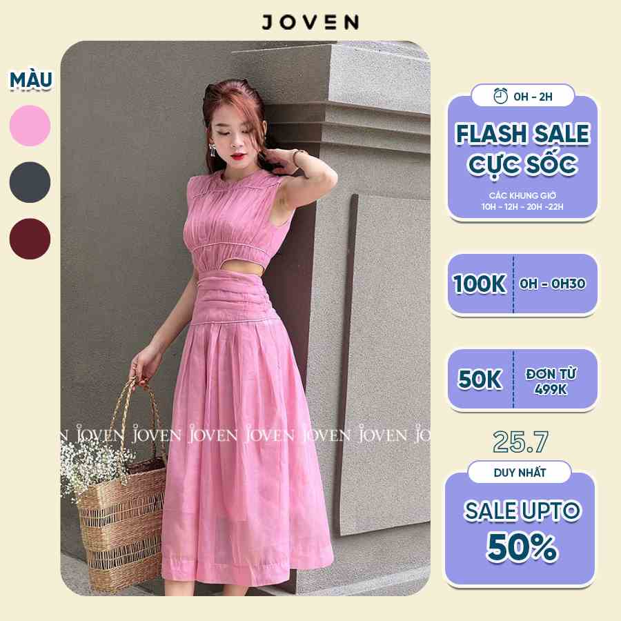 Đầm maxi body khoét eo thiết kế cao cấp Joven