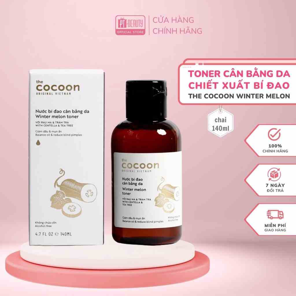 [Mã BMLTB200 giảm đến 100K đơn 499K] Nước bí đao cân bằng da (toner) Cocoon chai 140ml - 310ml