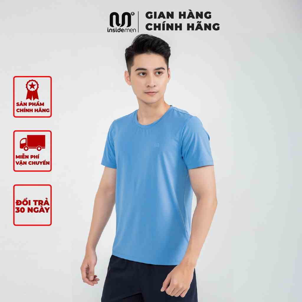 Áo thun nam trơn cổ tròn cotton lạnh INSIDEMEN form suông unisex basic 3 màu co giãn 4 chiều ITSR03