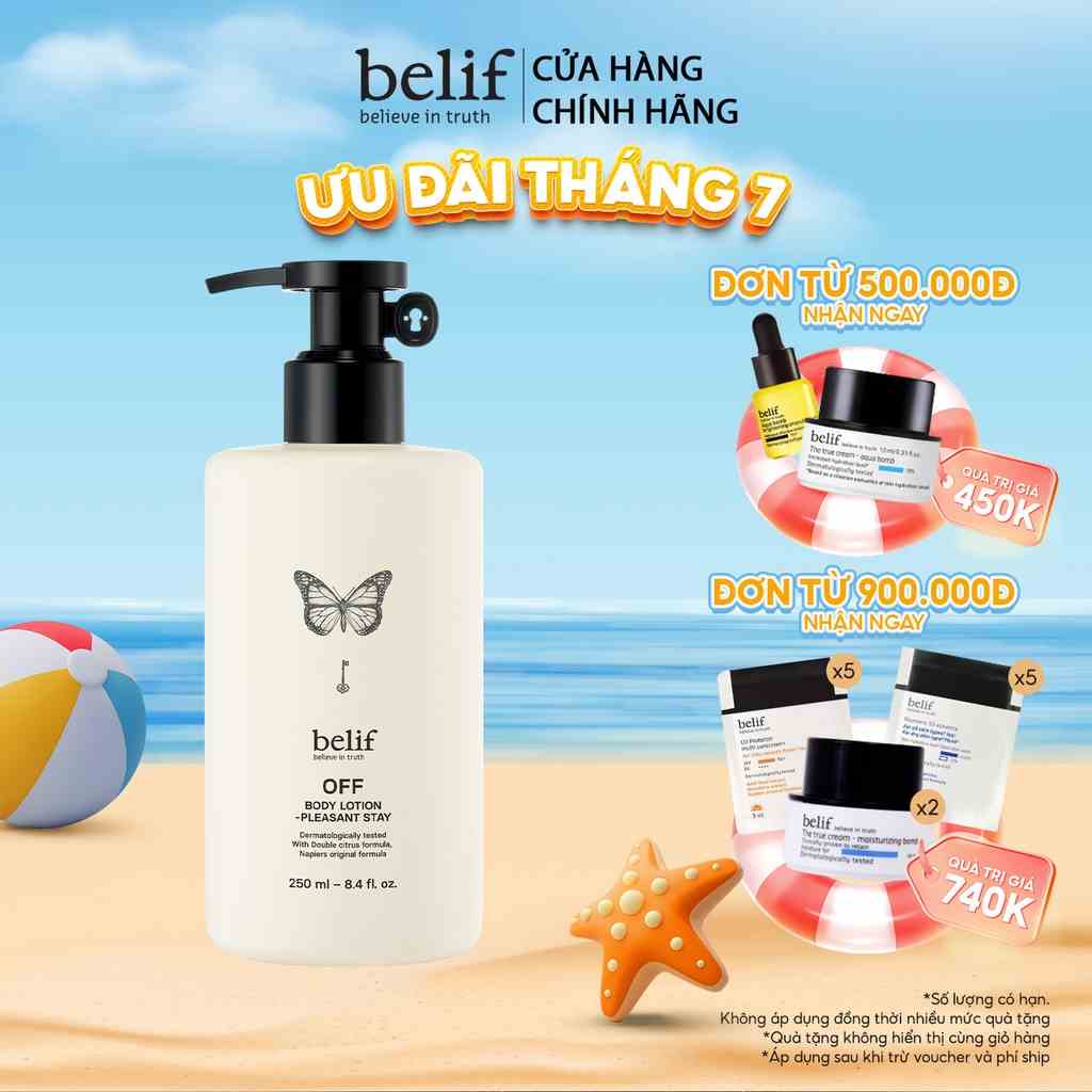 Sữa dưỡng thể belif Body Lotion Pleasant Stay 250ml