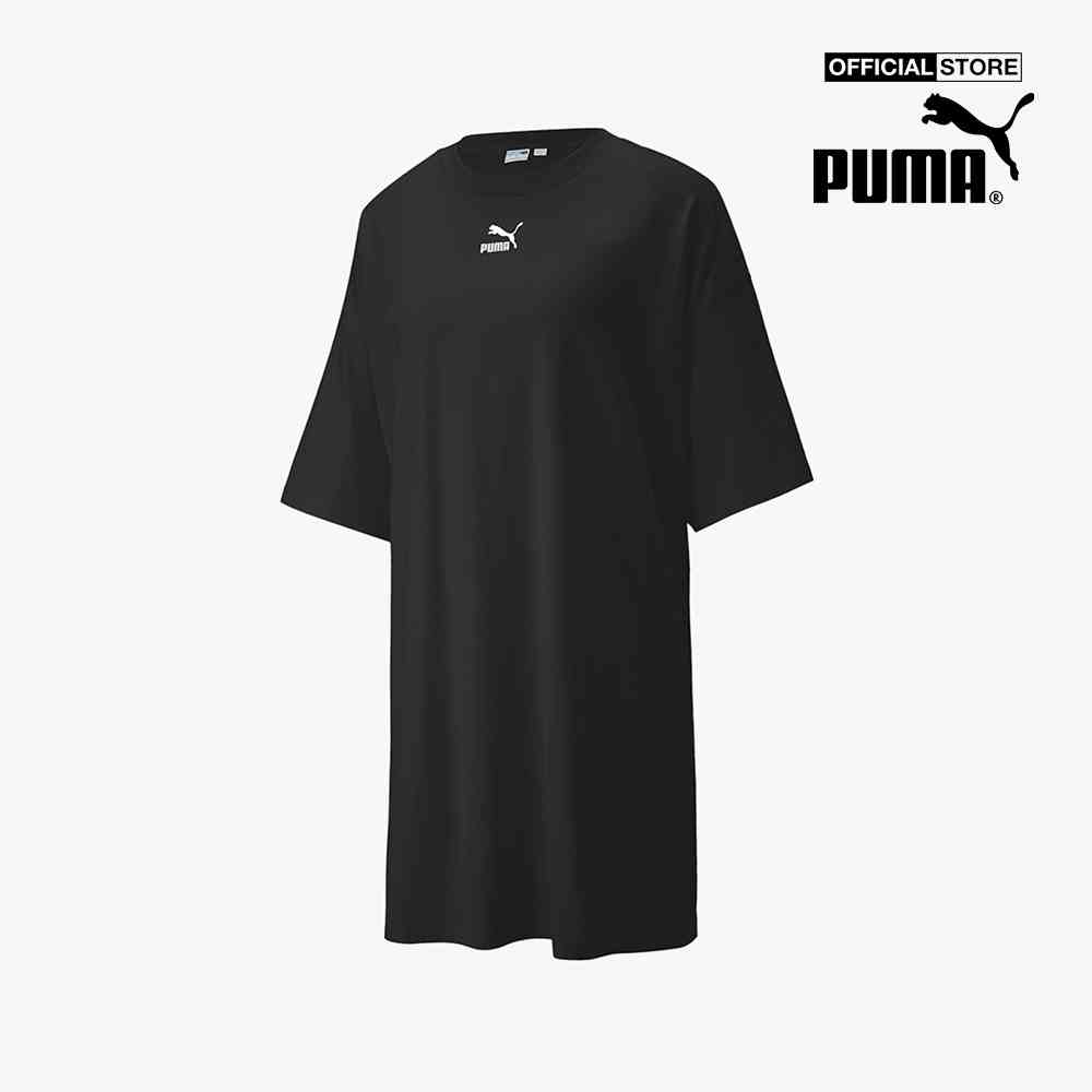 PUMA - Đầm mini ngắn tay phom suông Classics 534228-01