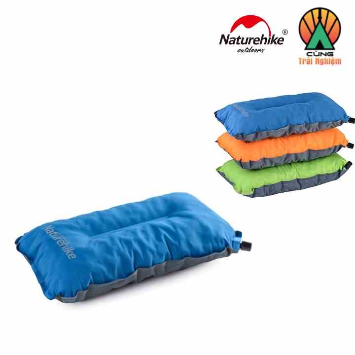 [CHÍNH HÃNG] Gối hơi cắm trại dã ngoại tự bơm hơi Naturehike mã NH17A001-L