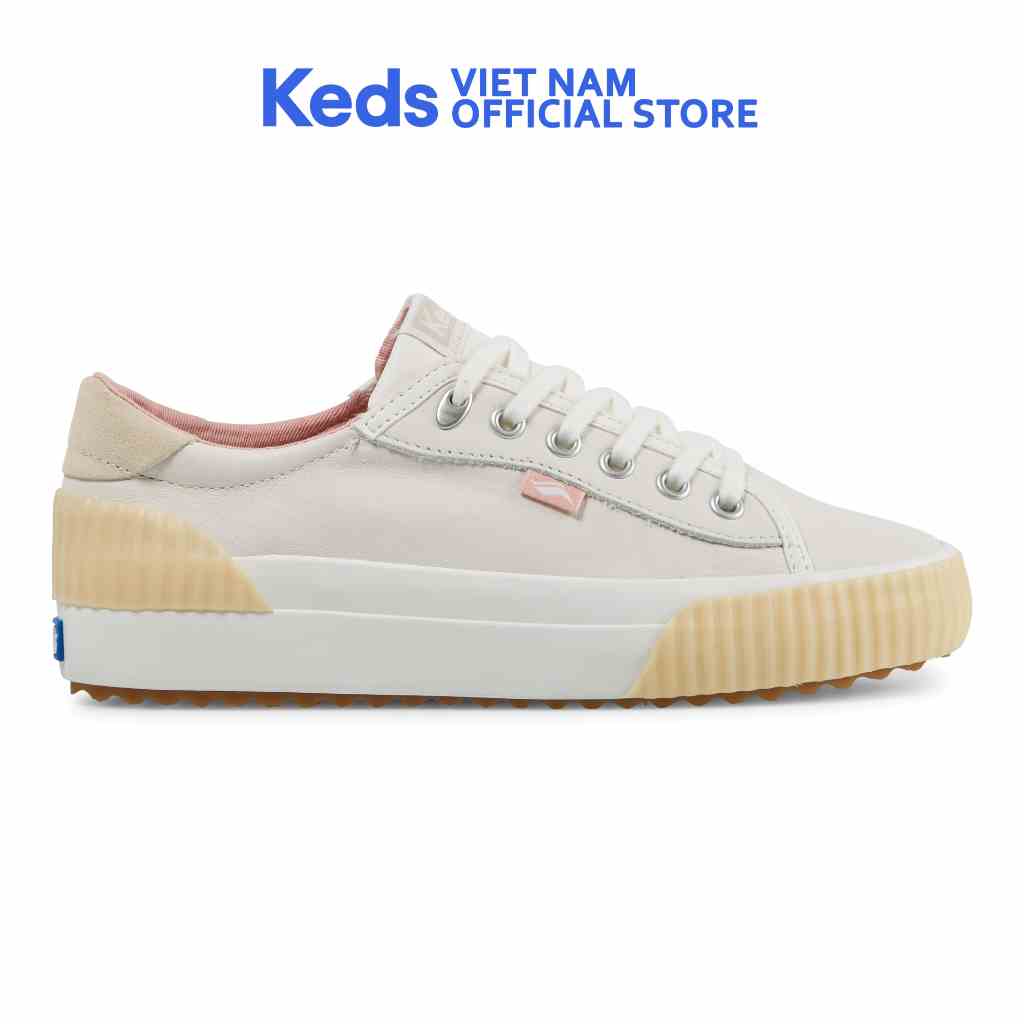 Giày Thể Thao Keds Nữ- Demi TRX Leather Cream- KD066685