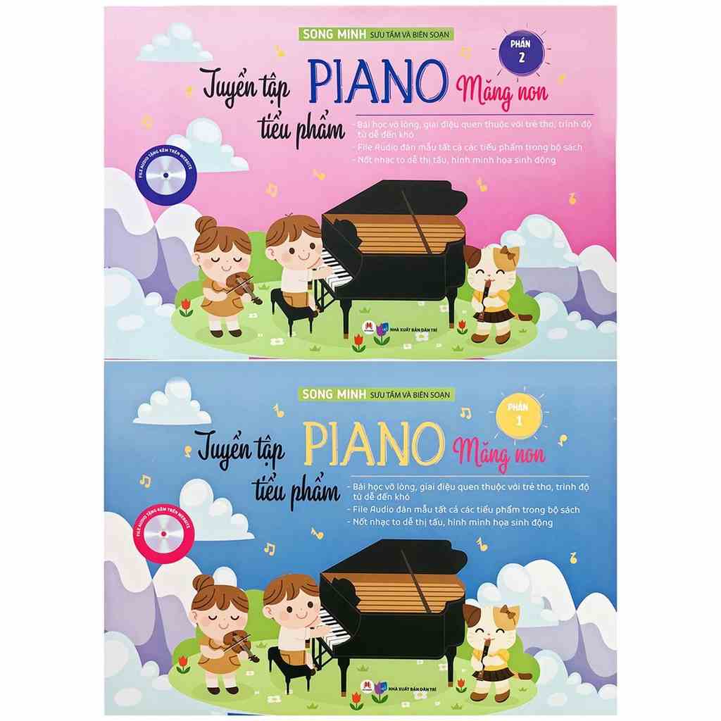 Sách - Tuyển Tập Tiểu Phẩm Piano Măng Non (2 Tập)