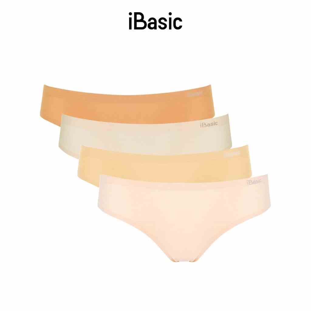 Combo 4 quần lót nữ không đường may bonding thoáng khí bikini iBasic PANW138