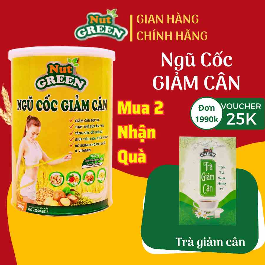 Bột Ngũ Cốc Giảm Cân, Ngũ Cốc Giảm Cân Ăn Kiêng Nutgreen Siêu Hạt Mix 30 Loại Ngũ Cốc Dinh Dưỡng Thuần Chạy 500G