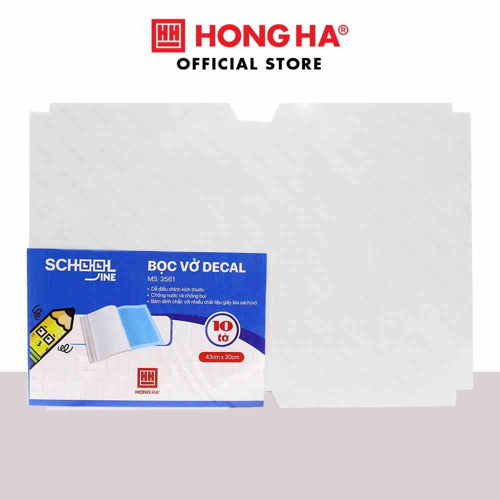 Bọc sách, vở decal Hồng Hà (tâp 10 chiếc) - 3560/3561