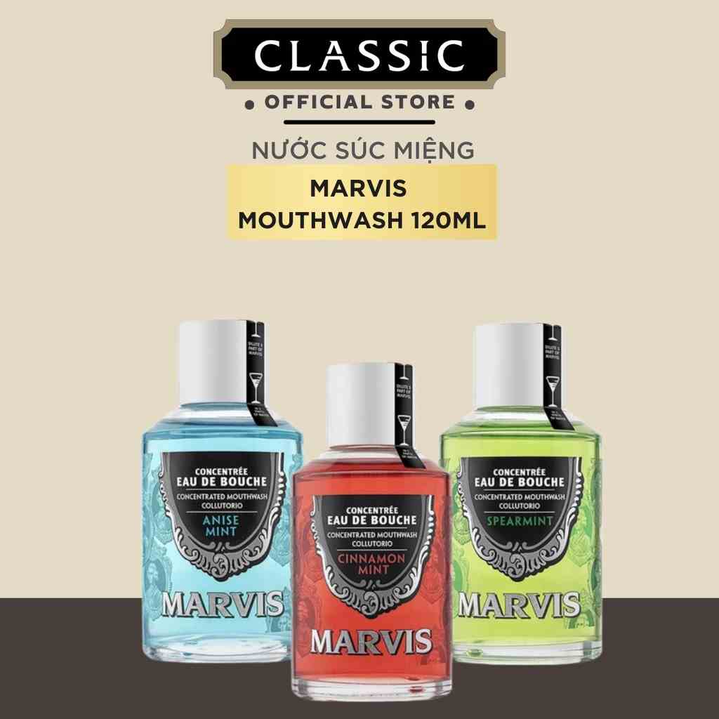 [Mã BMTTC60K giảm đến 60K đơn 50K] Nước Súc Miệng Marvis Mouthwash 120ml