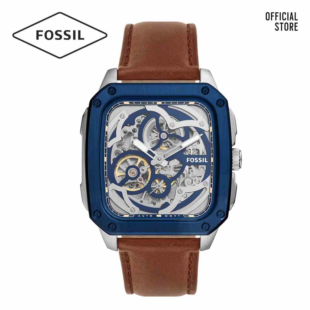 [Mã BMLTA35 giảm đến 35K đơn 99K] Đồng hồ nam Fossil INSCRIPTION ME3202 dây da - màu nâu