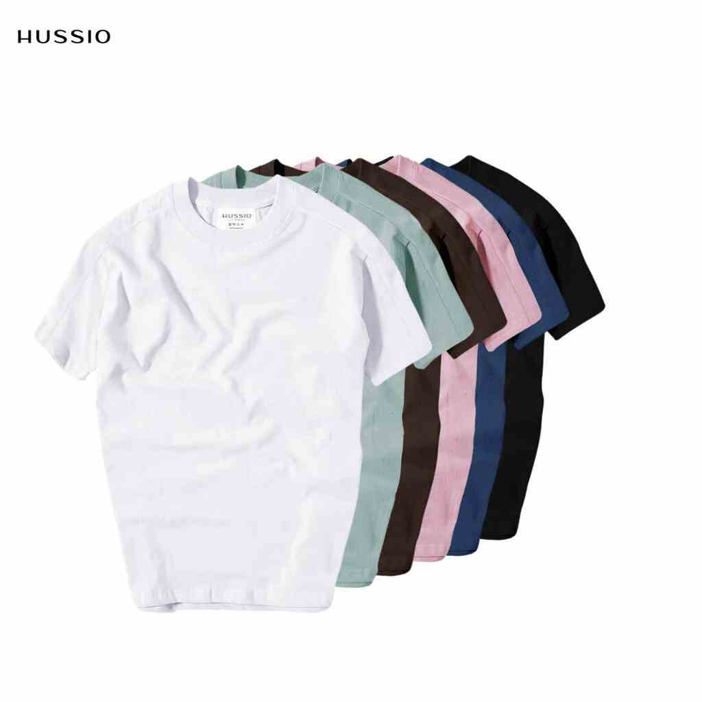 Áo thun cổ tròn PREMIUM T-SHIRT vải cotton mền mịn, thoáng mát, trẻ trung - HUSSIO