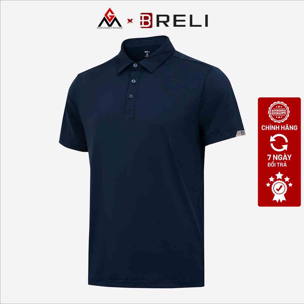 Áo thun nam thể thao có cổ chơi Tenis, Golf GM x Breli - BAS2214 Thoáng khí Sấy khô nhanh