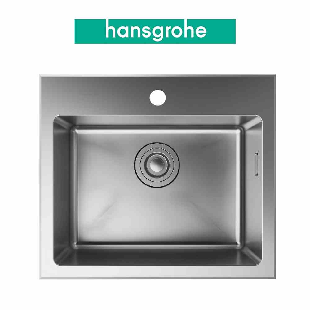 [Mã BMLTA35 giảm đến 35K đơn 99K] Chậu bếp đơn HANSGROHE Deep Drawn Sink S431-F400 43353