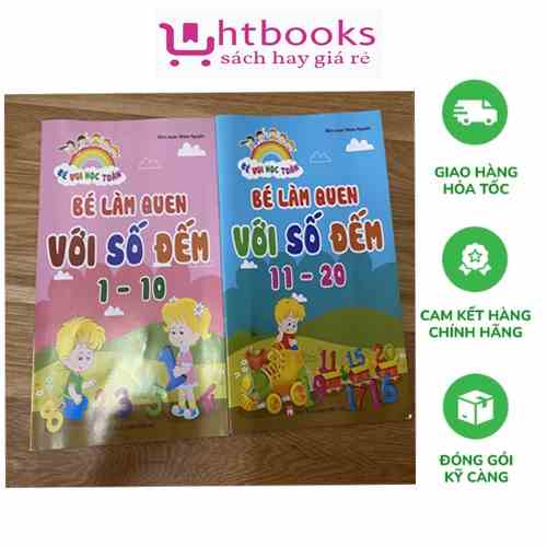 Sách Bé Vui Học Toán - Làm Quen với số đếm 1-20 (Combo/lẻ)