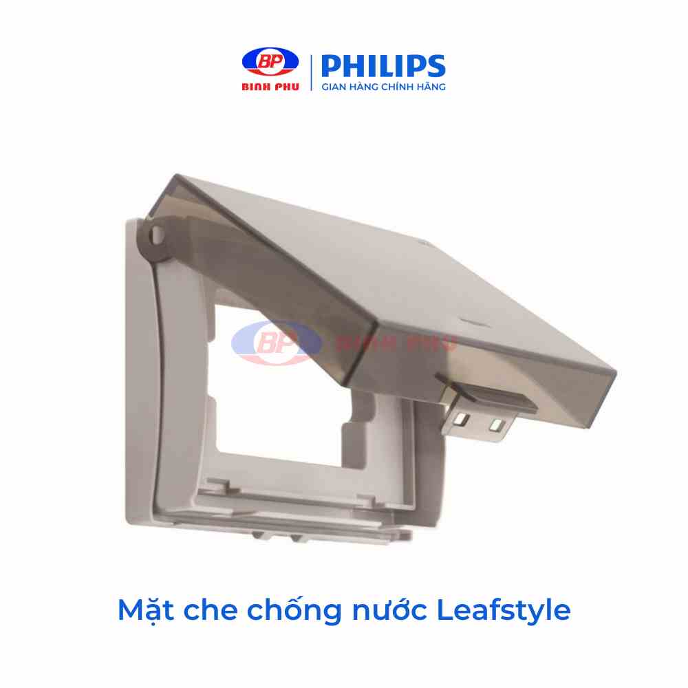 [Mã ICBFRI15 giảm 10% đơn 0đ] Mặt che chống nước Philips LeafStyle WeatherProof Cover, che chống nước ổ điện