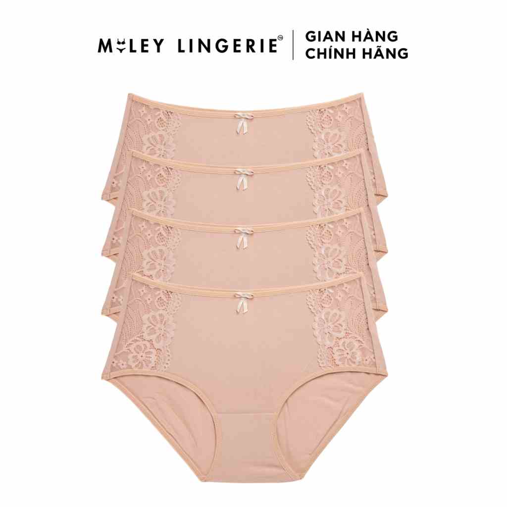 [Mã BMLTB35 giảm đến 35K đơn 99K] Set 4 Quần Lót Nữ Lưng Cao Modal Phối Ren Sườn Comfort Miley Lingerie FDS25