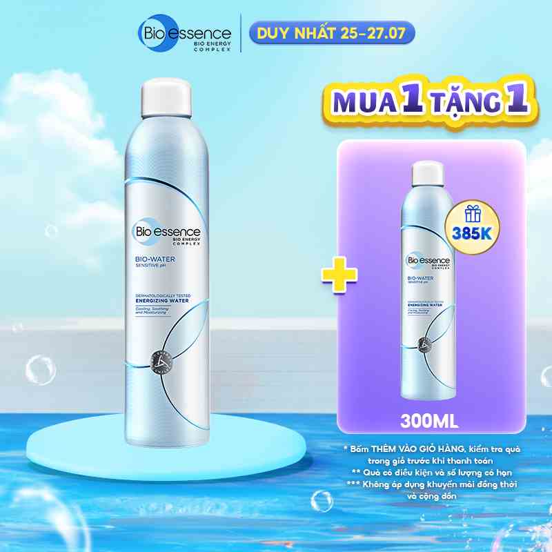 Nước khoáng dưỡng da ẩm mượt mịn màng Bio-Essence Bio-Water Water Energizing 300ml