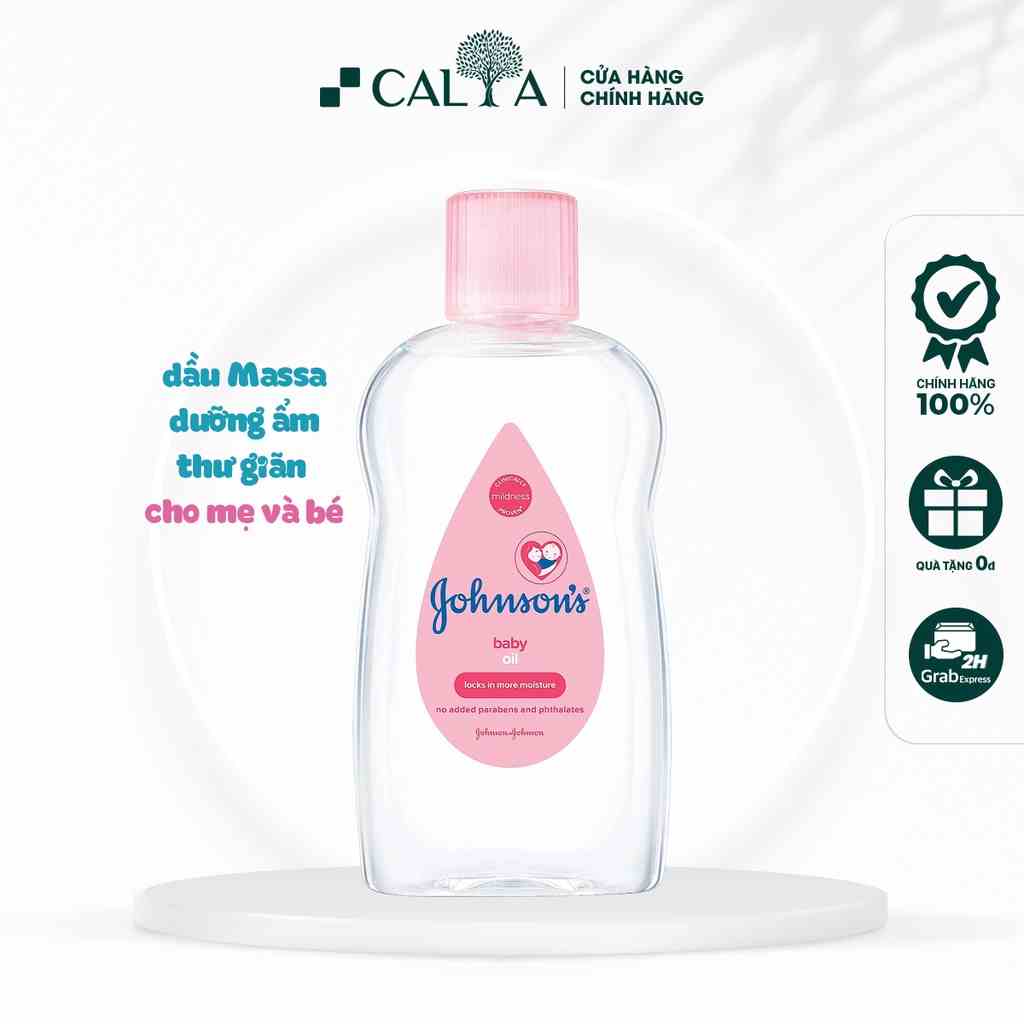 [Mã BMLT30 giảm đến 30K đơn 299K] Dầu Mát Xa Em Bé Johnsons Baby Dưỡng Ẩm, Làm Mềm Da - Johnsons Baby Oil Pink 200ml