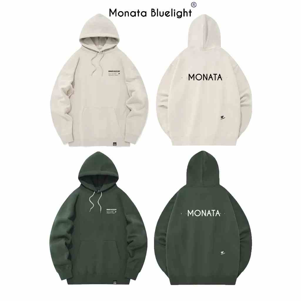 [Mua 2 giảm 7%] MONATA BLUELIGHT Basic Heart - Áo Hoodie 100% cotton