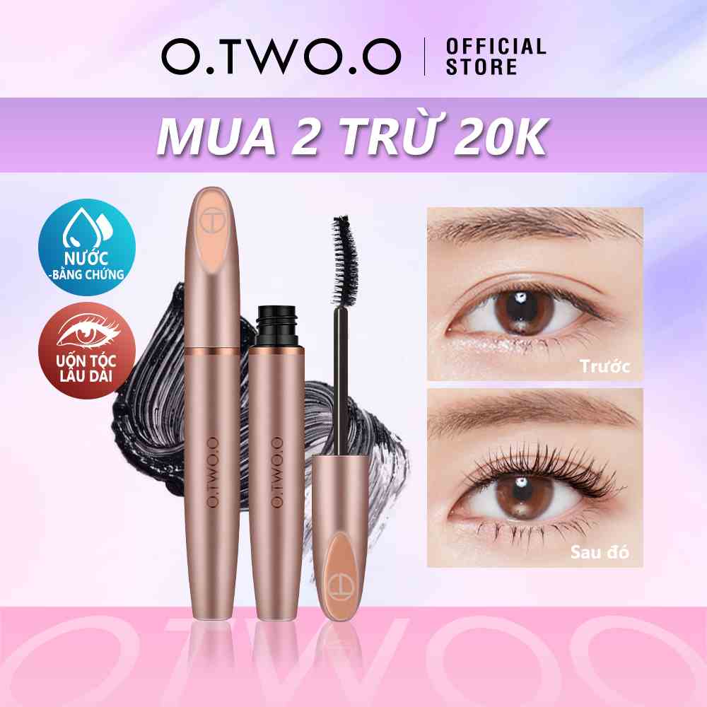 Mascara O.TWO.O phối sợi lụa 3D chống thấm nước lâu trôi kiểu dáng tiện dụng 27g