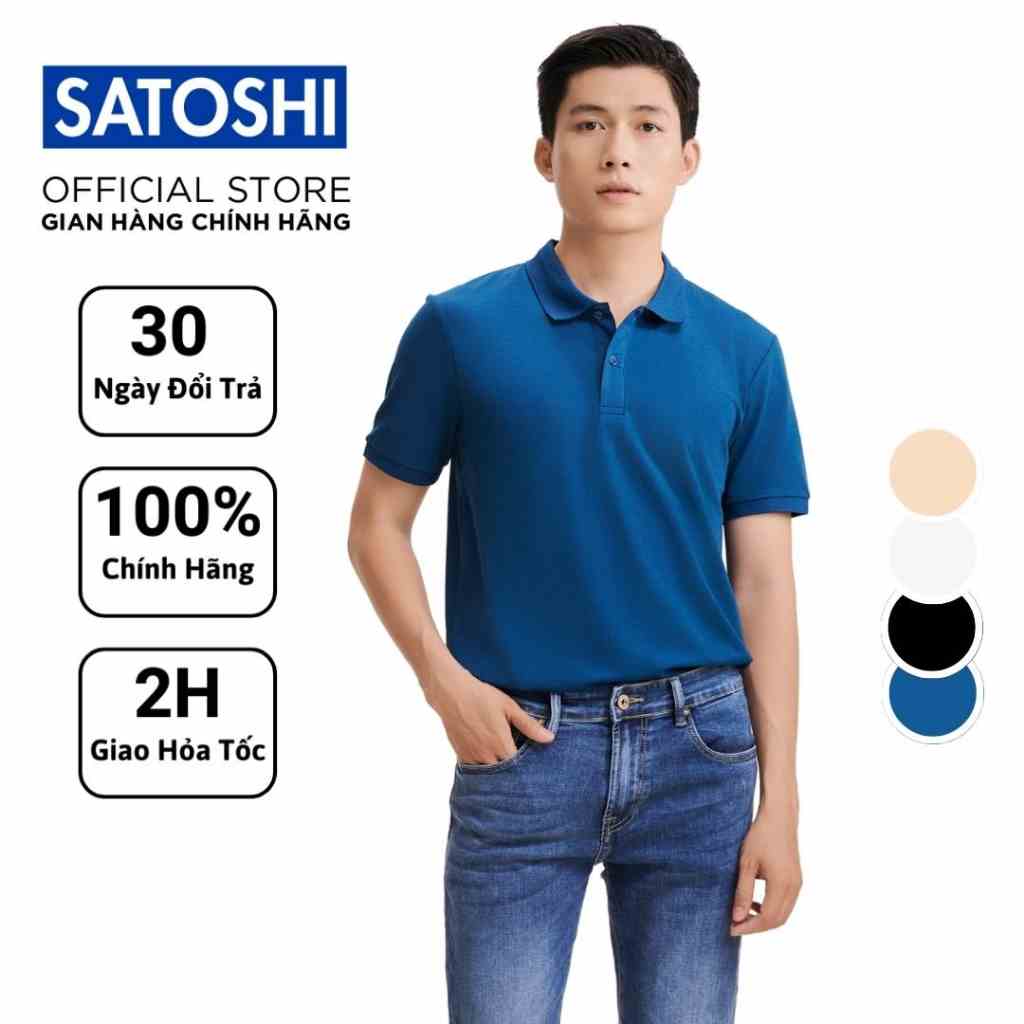 Áo Polo Satoshi Micro Pique SAPL85 nhiều màu tay ngắn có cổ chất Cotton co giãn tháng mát