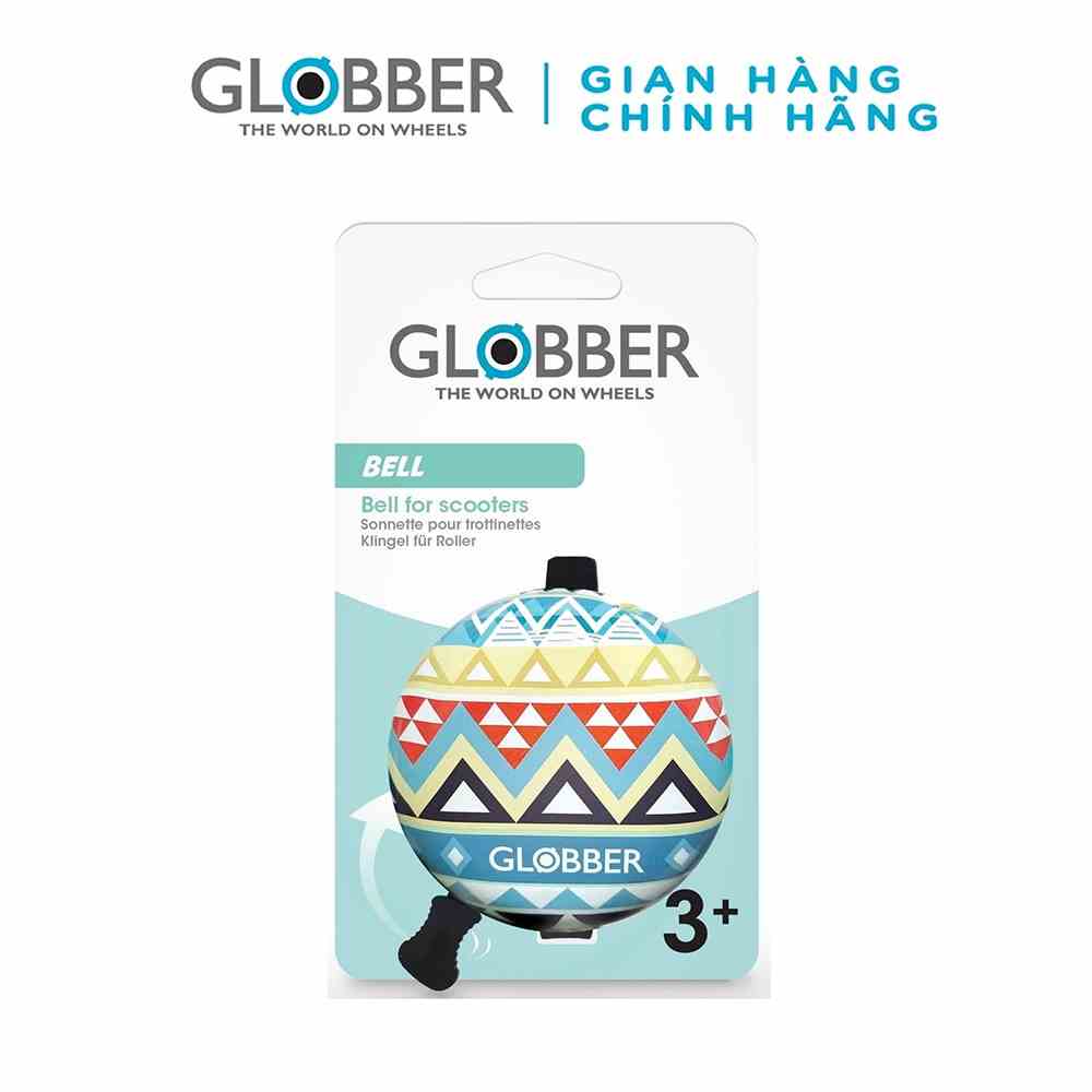 [Mã BMLTA35 giảm đến 35K đơn 99K] Chuông Báo Sành Điệu Cho Xe Trượt Globber - Xanh Mint/Họa Tiết Dân Tộc