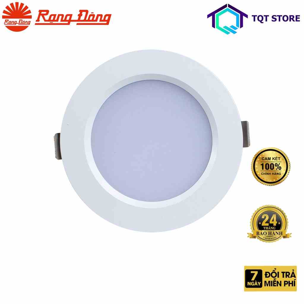 Combo Downlight Sense 4 thương hiệu Rạng Đông AT20.RM 90/7W.C6 tiết kiệm điện. Kèm 1 Remote điều khiển