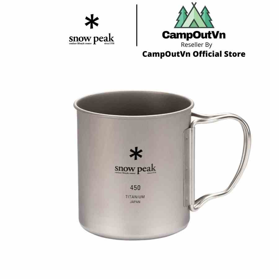 [Mã BMLTB200 giảm đến 100K đơn 499K] Ly Cốc uống nước SnowPeak Titanium Single Wall cắm trại Campoutvn A469