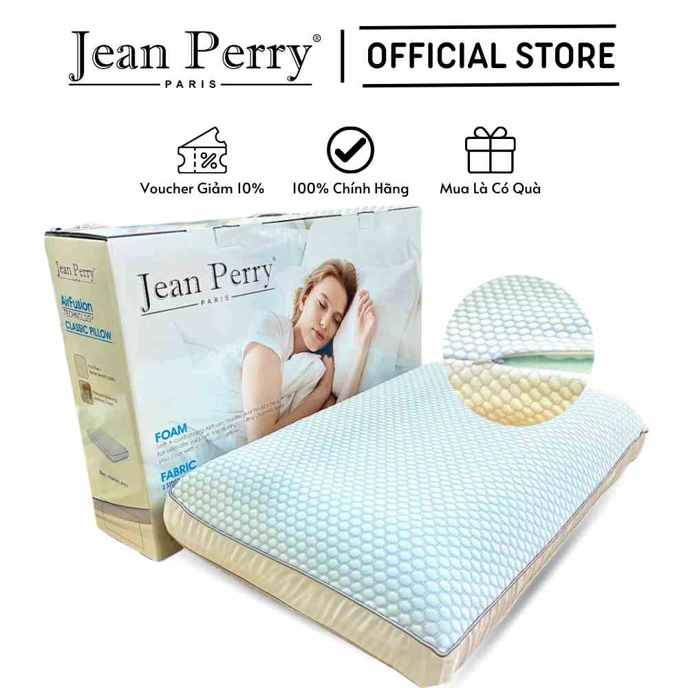 Gối nằm Jean Perry Memory Foam Air Fushion Classic 40x60x11/9cm