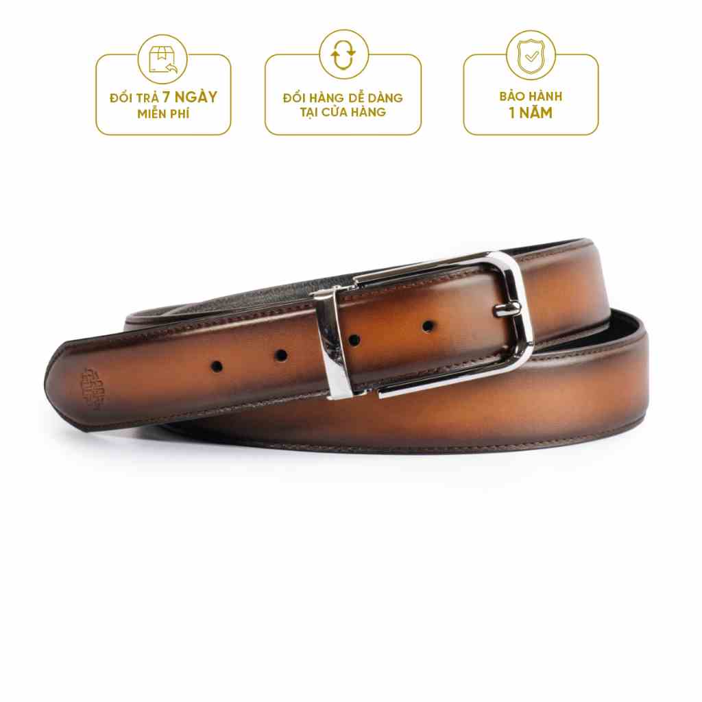 Thắt lưng da Bò thật - CLASSIC BELT - BE30 - Thương hiệu Be Classy