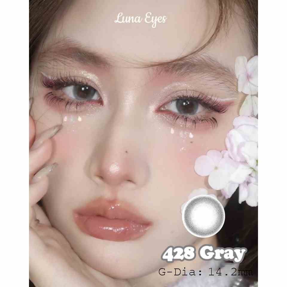 Kính áp tròng LUNA EYES 428 GRAY - Lens size vừa