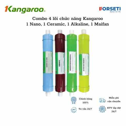 [Mã BMLTB200 giảm đến 100K đơn 499K] Combo 4 lõi chức năng ( Nano, Ceramic, Alkaline, Maifan) cho máy Kangaroo