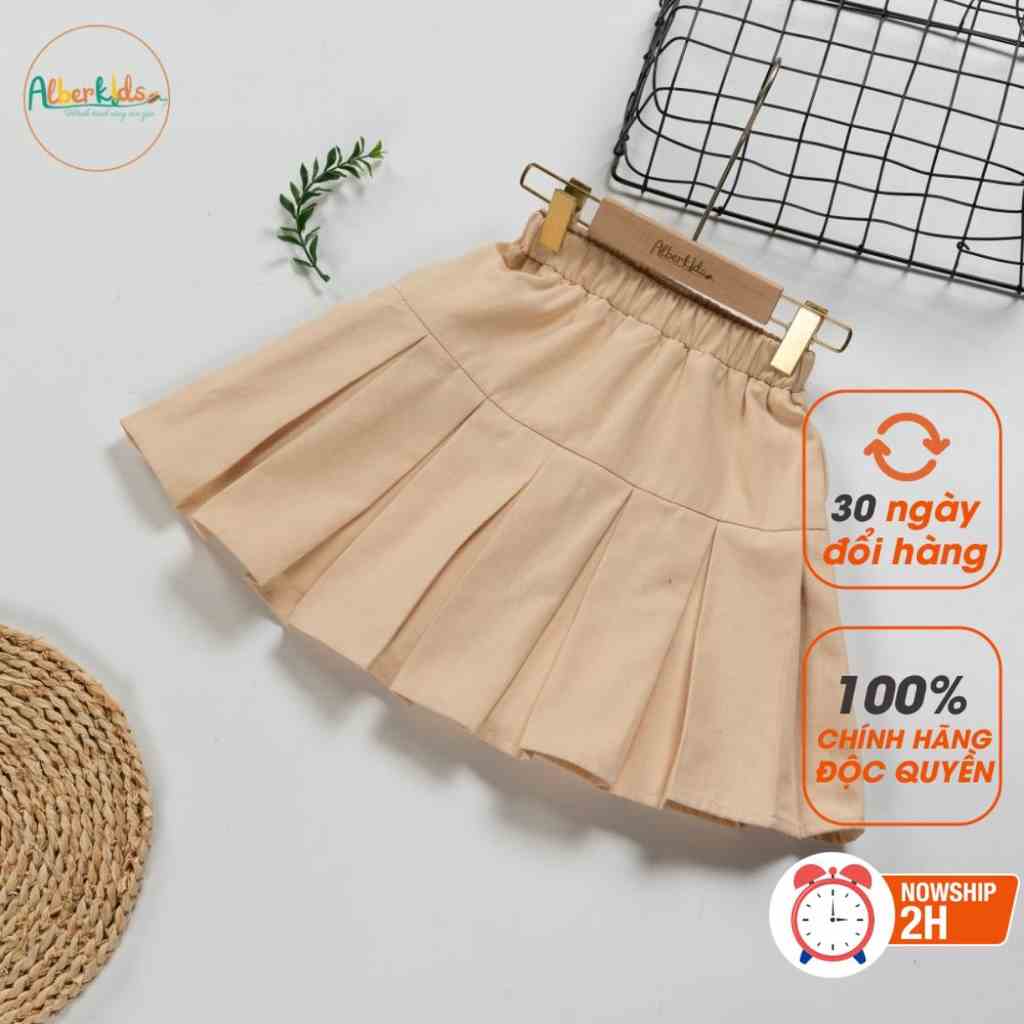 Chân váy cho bé gái ALBER KIDS xếp ly công chúa xinh đẹp cho trẻ em 2,3,4,5,6,7,8,9,10,11,12 tuổi AG0167