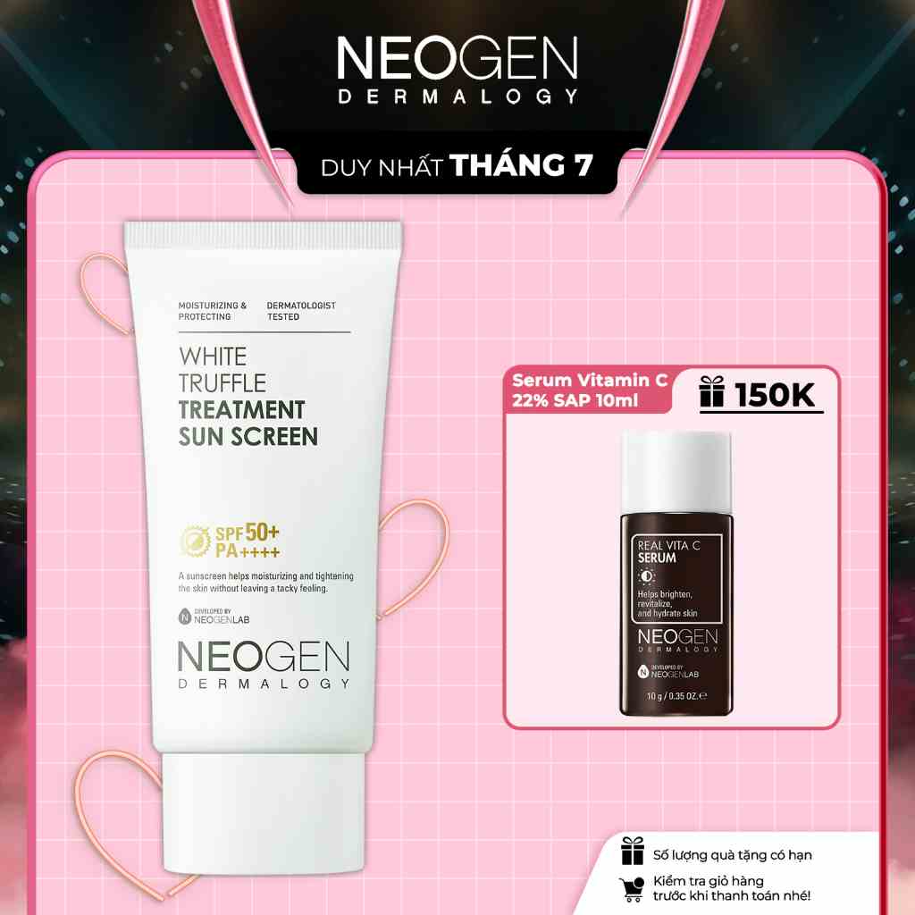 Kem Chống Nắng Bảo Vệ Dưỡng Da Hoàn Hảo - Dành Cho Da Treatment Neogen Dermalogy White Truffle Treatment Sun Screen 50ml