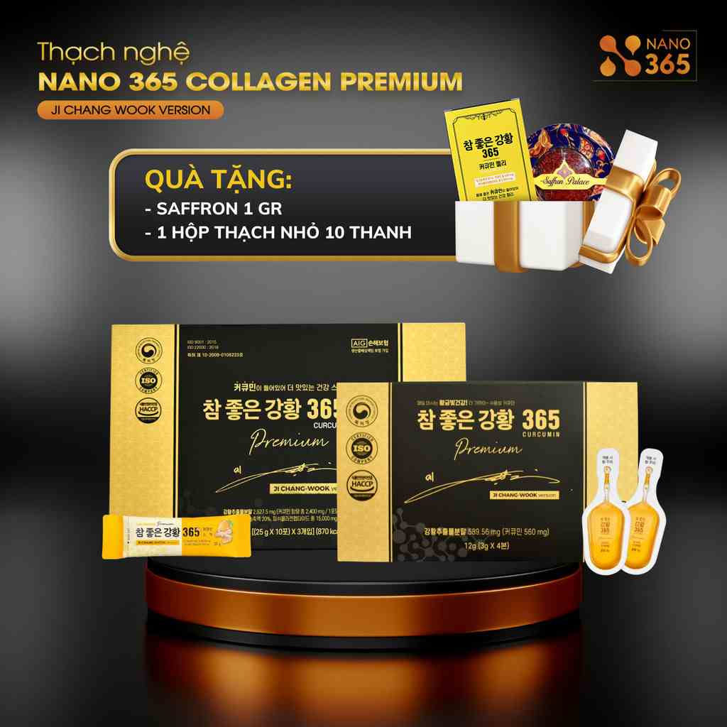 [BẢN NÂNG CẤP] Combo Thạch Nghệ Nano 365 Hộp Lớn và Tinh Nghệ Nano 365 bản Premium + QUÀ TẶNG