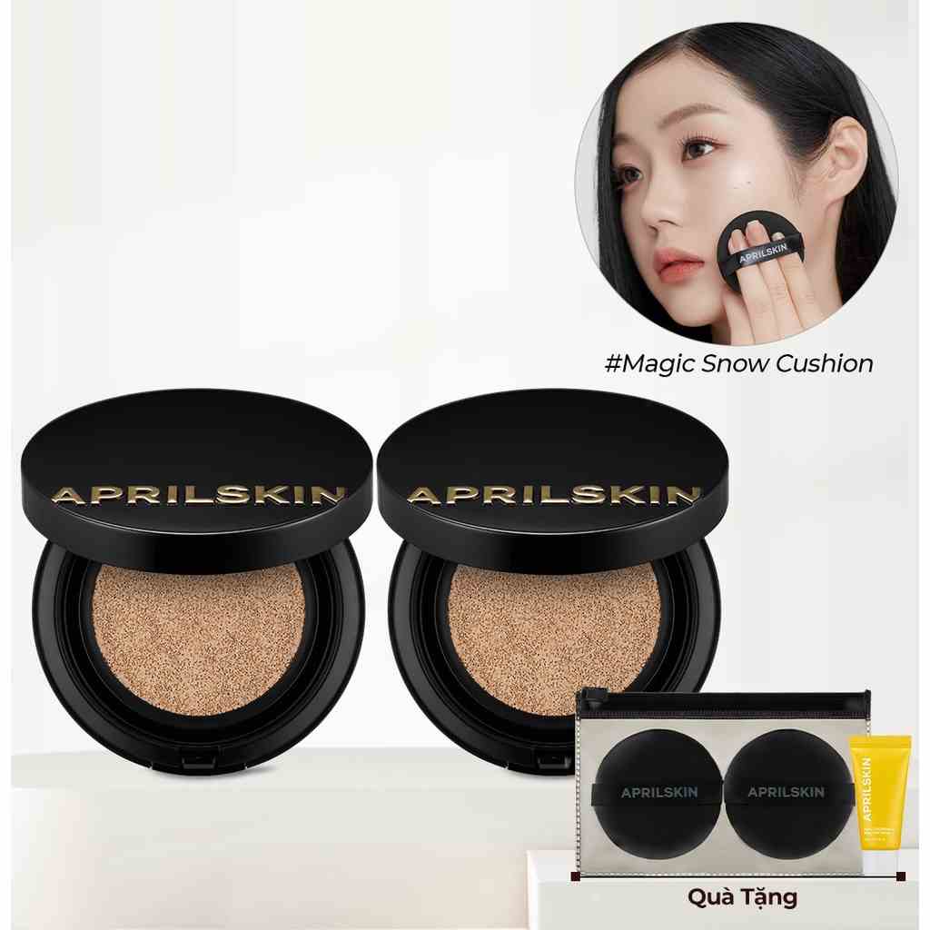 Phấn nước Aprilskin Magic Snow Cushion phiên bản Galaxy Edition twins