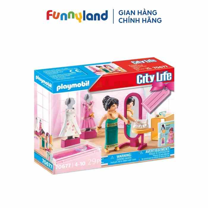 [Mã BMLTB35 giảm đến 35K đơn 99K] Đồ chơi mô hình Playmobil Cửa hàng phụ kiện thời trang 29 pcs