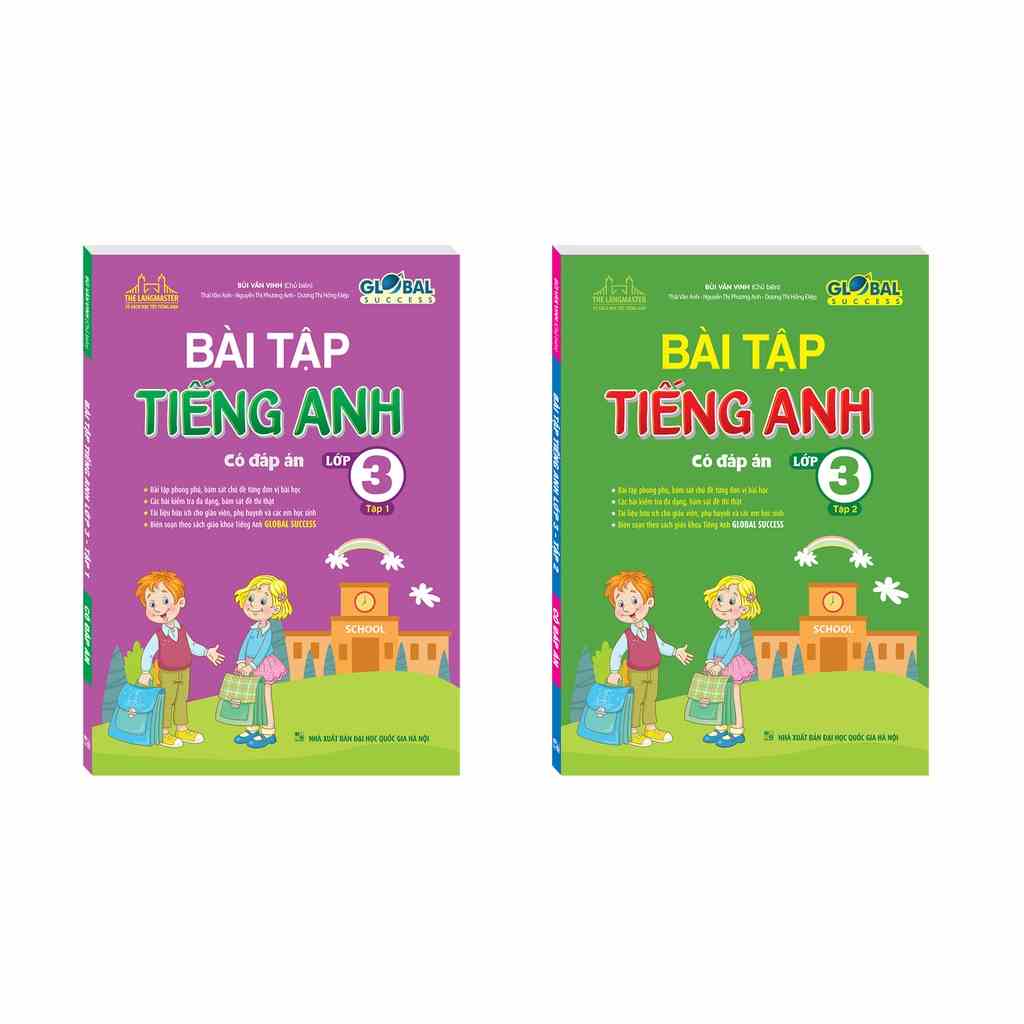 Sách - Combo GLOBAL SUCCESS - Bài tập tiếng anh lớp 3 (có đáp án)