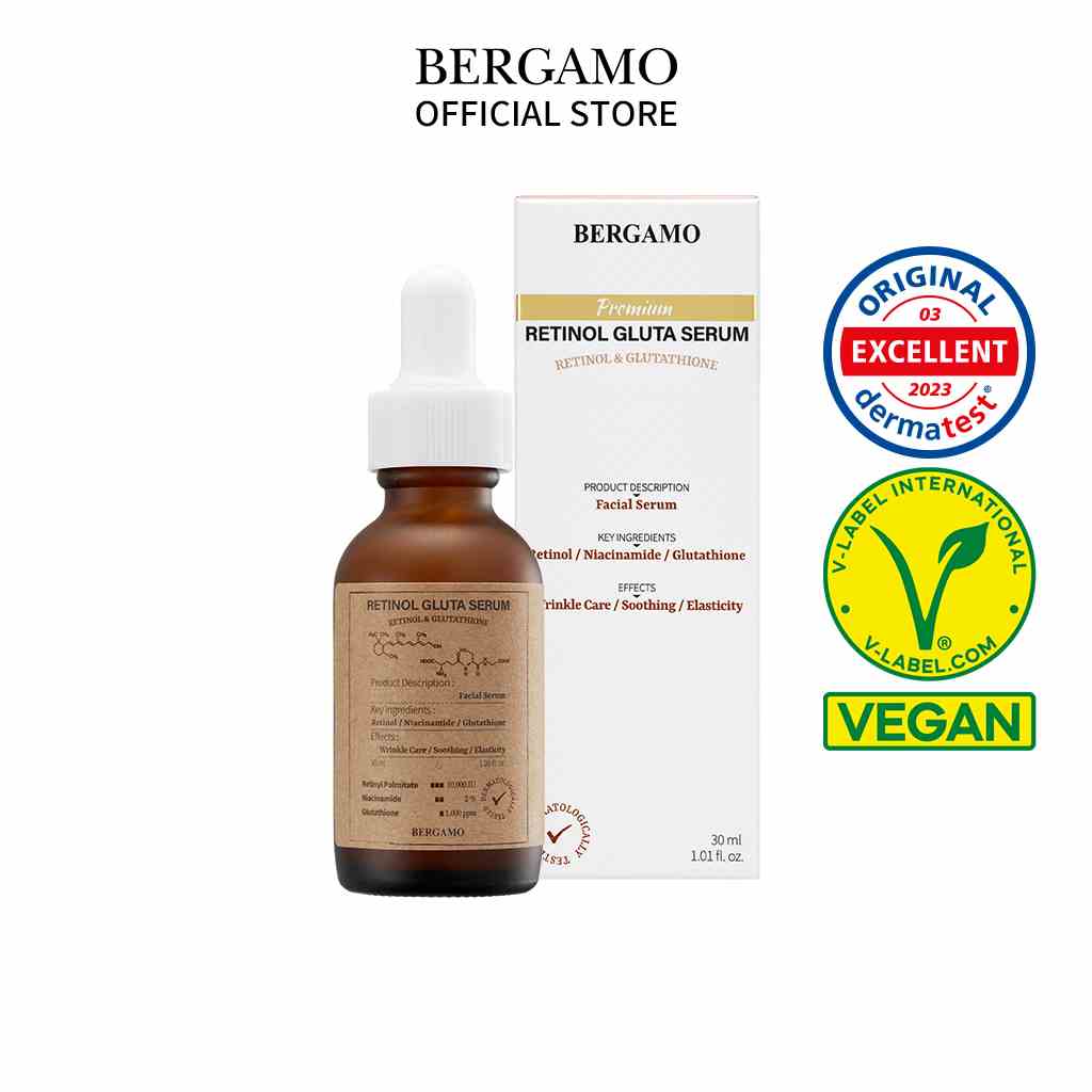 Serum Retinol Gluta Chống Lão Hóa Cao Cấp BERGAMO 30ml