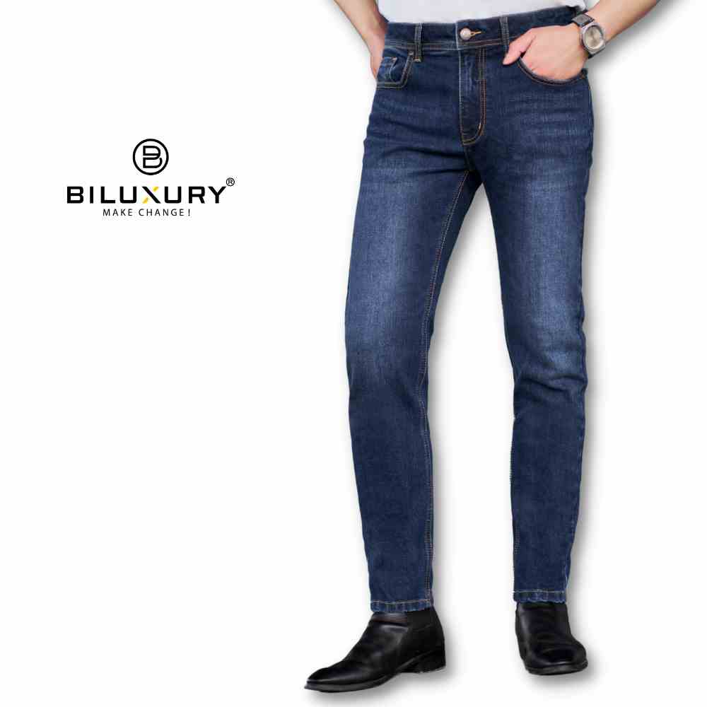 Quần Bò Nam Jeans Basic 6QBDB003XDM Biluxury