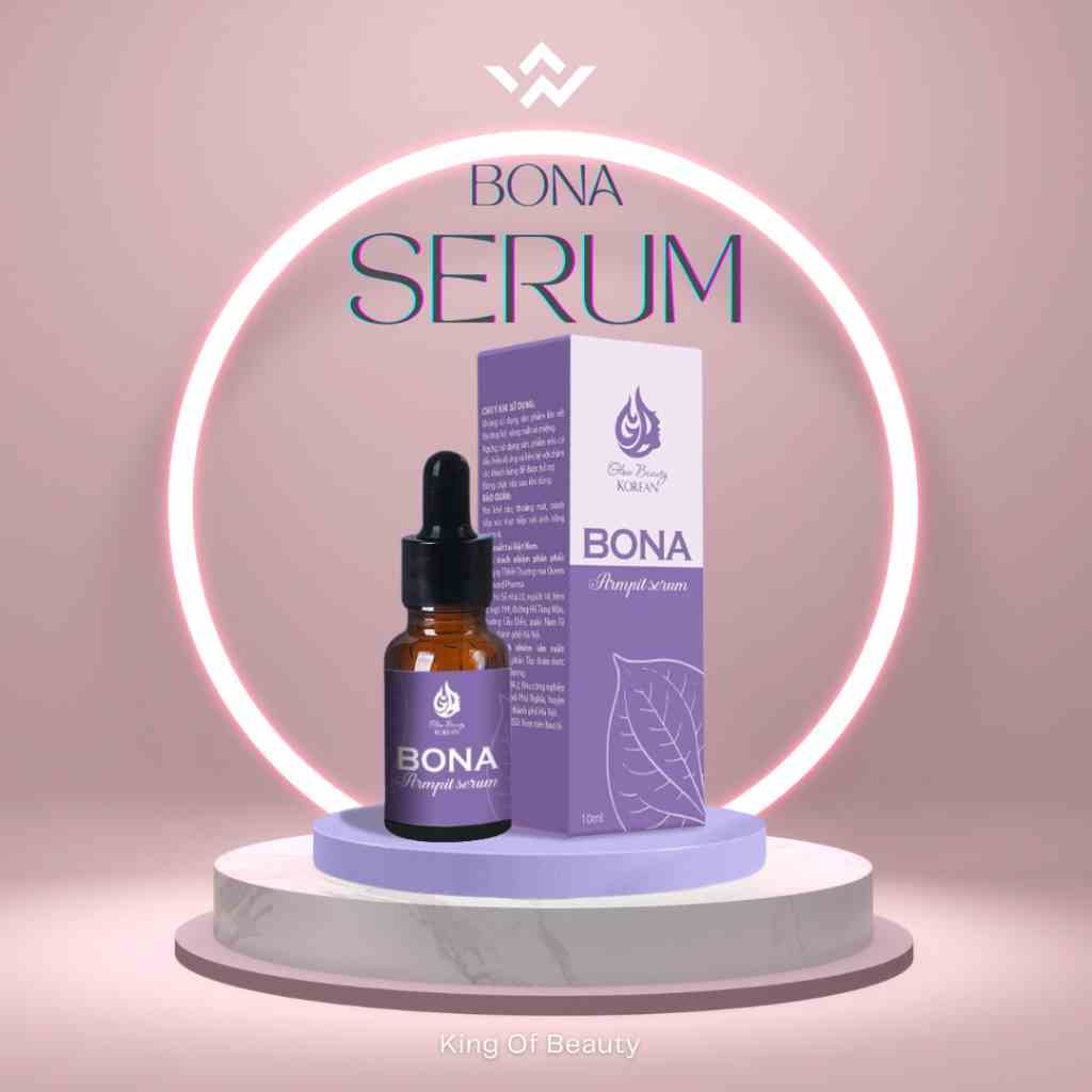 Combo Serum Bona King Diamond Pharma 10ml + cọ quét mặt tác dụng hết  hôi nách, hôi chân, mồ hôi tay chân v.ĩ.nh v.iễ.n