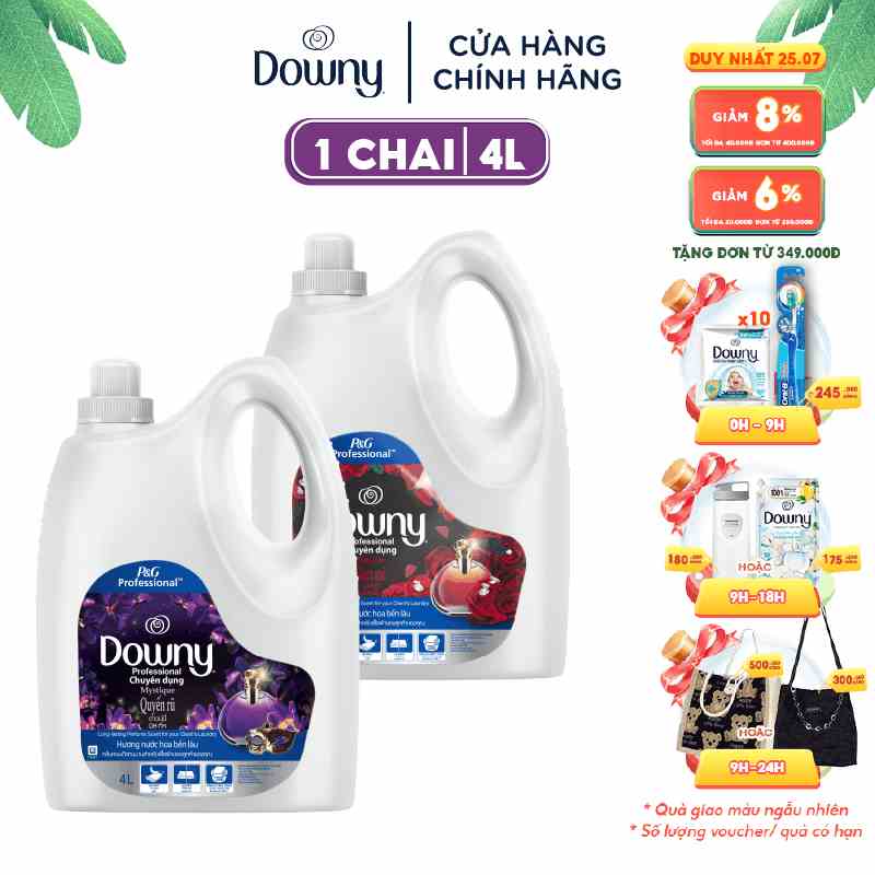 Nước xả vải Downy Chuyên Dụng Chai Lớn 4L