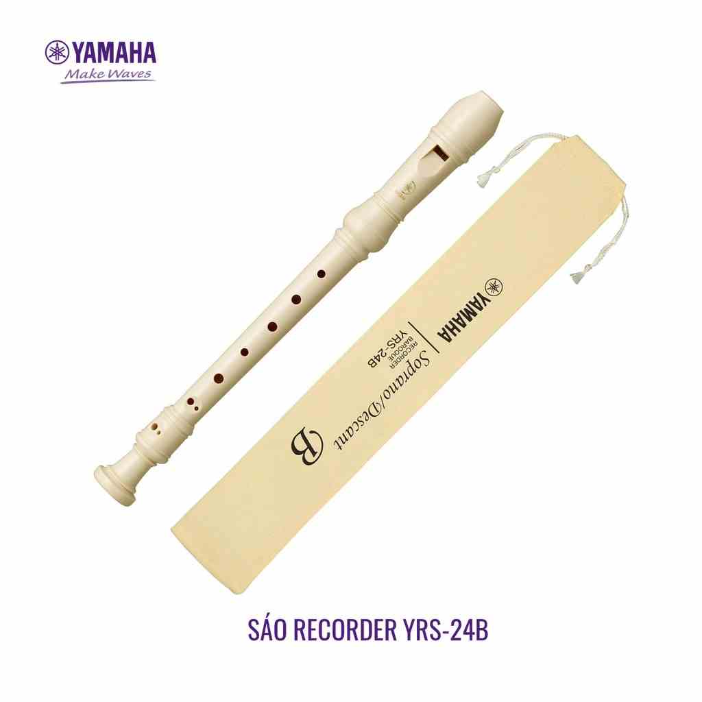 Sáo Recorder Soprano - Yamaha YRS-24B (YRS 24B) - Hệ thống Baroque, Dạng thẳng, Tone C (Đô)